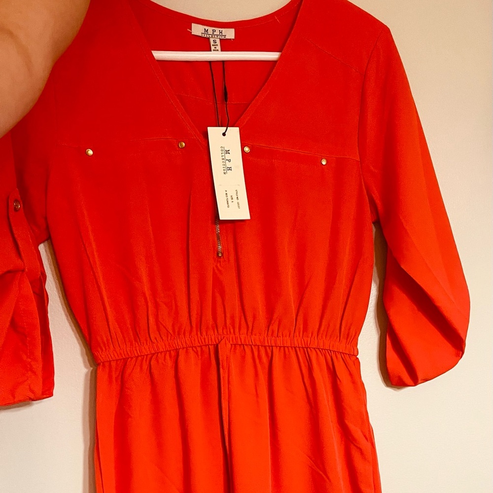 Red-orange dress